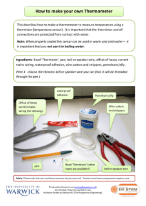 How to make your own Thermometer