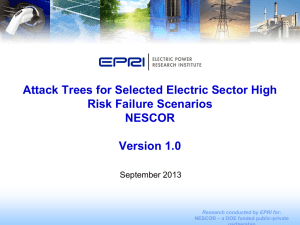 Attack Trees for Selected Electric Sector High Risk Failure Scenarios NESCOR