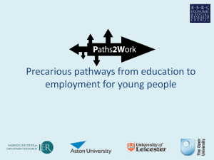 Precarious pathways from education to employment for young people