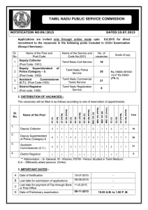 Applications  are  invited only  through  online ... 9.8.2015 for direct