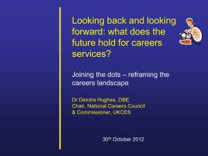 Looking back and looking forward: what does the future hold for careers services?