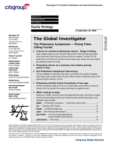 lobal G The Global Investigator