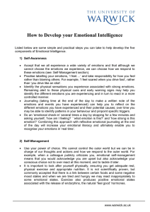 How to Develop your Emotional Intelligence