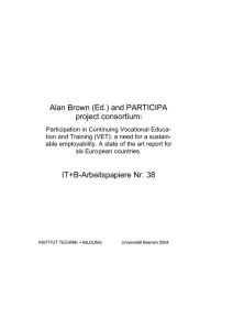 Alan Brown (Ed.) and PARTICIPA project consortium