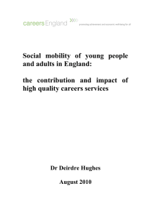 Social  mobility  of  young  people