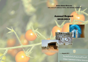 Annual Report 2010-2011  Sultan Qaboos University