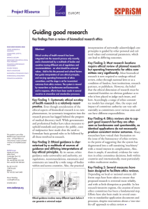 Guiding good research Project REsource