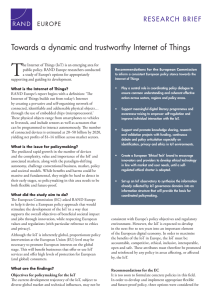 T Towards a dynamic and trustworthy Internet of Things