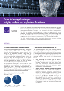 Future technology landscapes: Insights, analysis and implications for defence