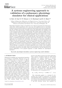 A systems engineering approach to validation of a pulmonary physiology