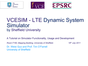 VCESIM - LTE  Dynamic System Simulator