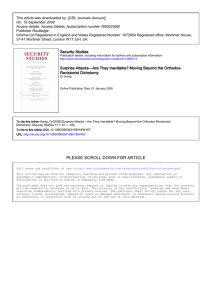 This article was downloaded by: [CDL Journals Account] On: 15 September 2008