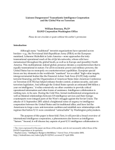 Liaisons Dangereuses? Transatlantic Intelligence Cooperation and the Global War on Terrorism