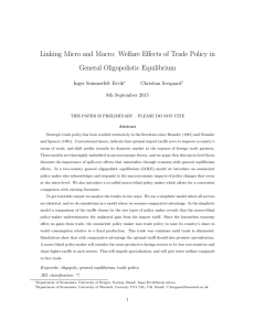 Linking Micro and Macro: Welfare Effects of Trade Policy in