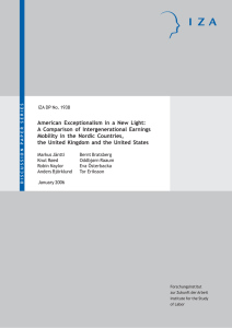 American Exceptionalism in a New Light: A Comparison of Intergenerational Earnings