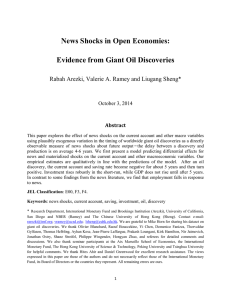 News Shocks in Open Economies: Evidence from Giant Oil Discoveries