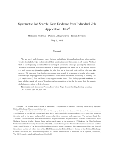 Systematic Job Search: New Evidence from Individual Job Application Data y Marianna Kudlyak