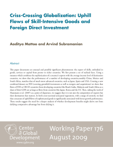 Criss-Crossing Globalization: Uphill Flows of Skill-Intensive Goods and Foreign Direct Investment
