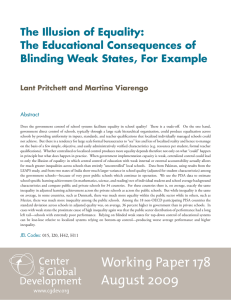 The Illusion of Equality: The Educational Consequences of