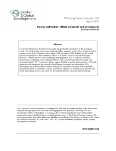 Working Paper Number 118 April 2007