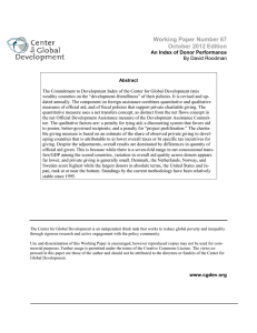 Working Paper Number 67 October 2012 Edition