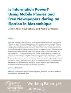 Is Information Power? Using Mobile Phones and Free Newspapers during an