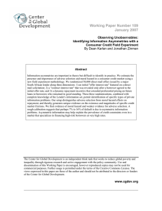 Working Paper Number 109 January 2007 Observing Unobservables: