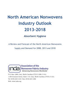 North American Nonwovens Industry Outlook 2013-2018 Absorbent Hygiene