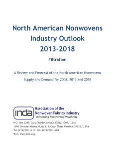 North American Nonwovens Industry Outlook 2013-2018 Filtration