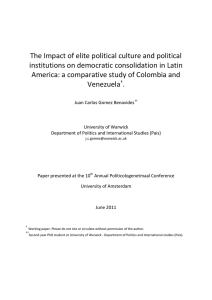 The Impact of elite political culture and political