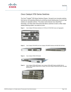 Cisco Catalyst 3750 Series Switches