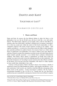 10 Danto and Kant Together at Last?* 1