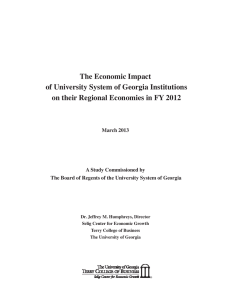 The Economic Impact of University System of Georgia Institutions