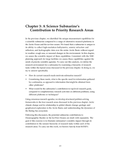 Chapter 3: A Science Submarine’s Contribution to Priority Research Areas