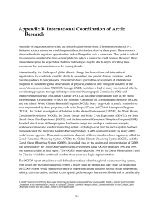 Appendix B: International Coordination of Arctic Research