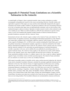 Appendix F: Potential Treaty Limitations on a Scientific
