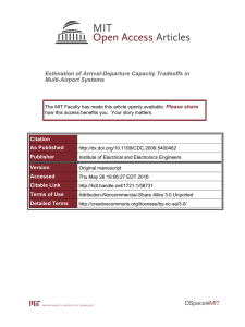 Estimation of Arrival-Departure Capacity Tradeoffs in Multi-Airport Systems Please share