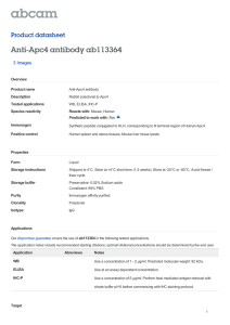 Anti-Apc4 antibody ab113364 Product datasheet 3 Images