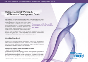 Violence against Women &amp; Millennium Development Goals
