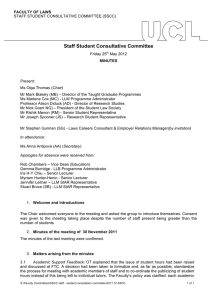 Staff Student Consultative Committee