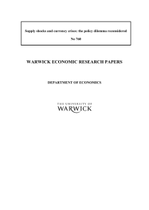 WARWICK ECONOMIC RESEARCH PAPERS No 760