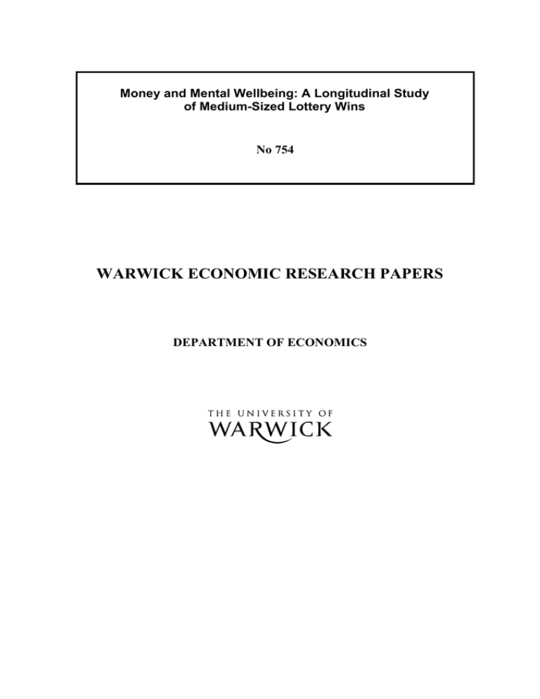 warwick economics dissertation