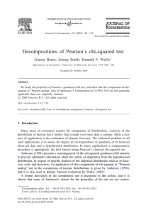 Decompositions of Pearson’s chi-squared test