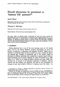 Should  physicians  be  permitted  to ‘balance