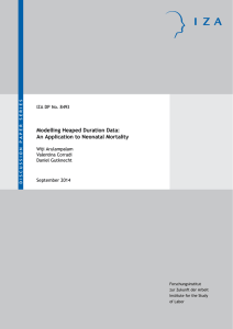 Modelling Heaped Duration Data: An Application to Neonatal Mortality Wiji Arulampalam