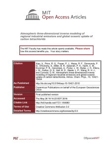 Atmospheric three-dimensional inverse modeling of