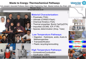 Waste to Energy: Thermochemical Pathways
