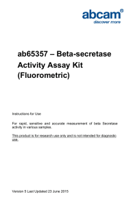 ab65357 – Beta-secretase Activity Assay Kit (Fluorometric)