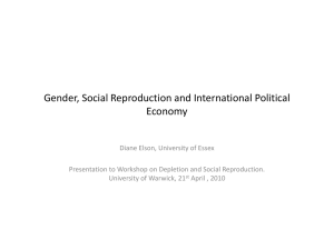 Gender, Social Reproduction and International Political Economy