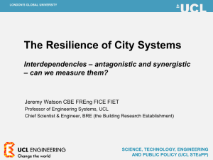 The Resilience of City Systems  – antagonistic and synergistic Interdependencies
